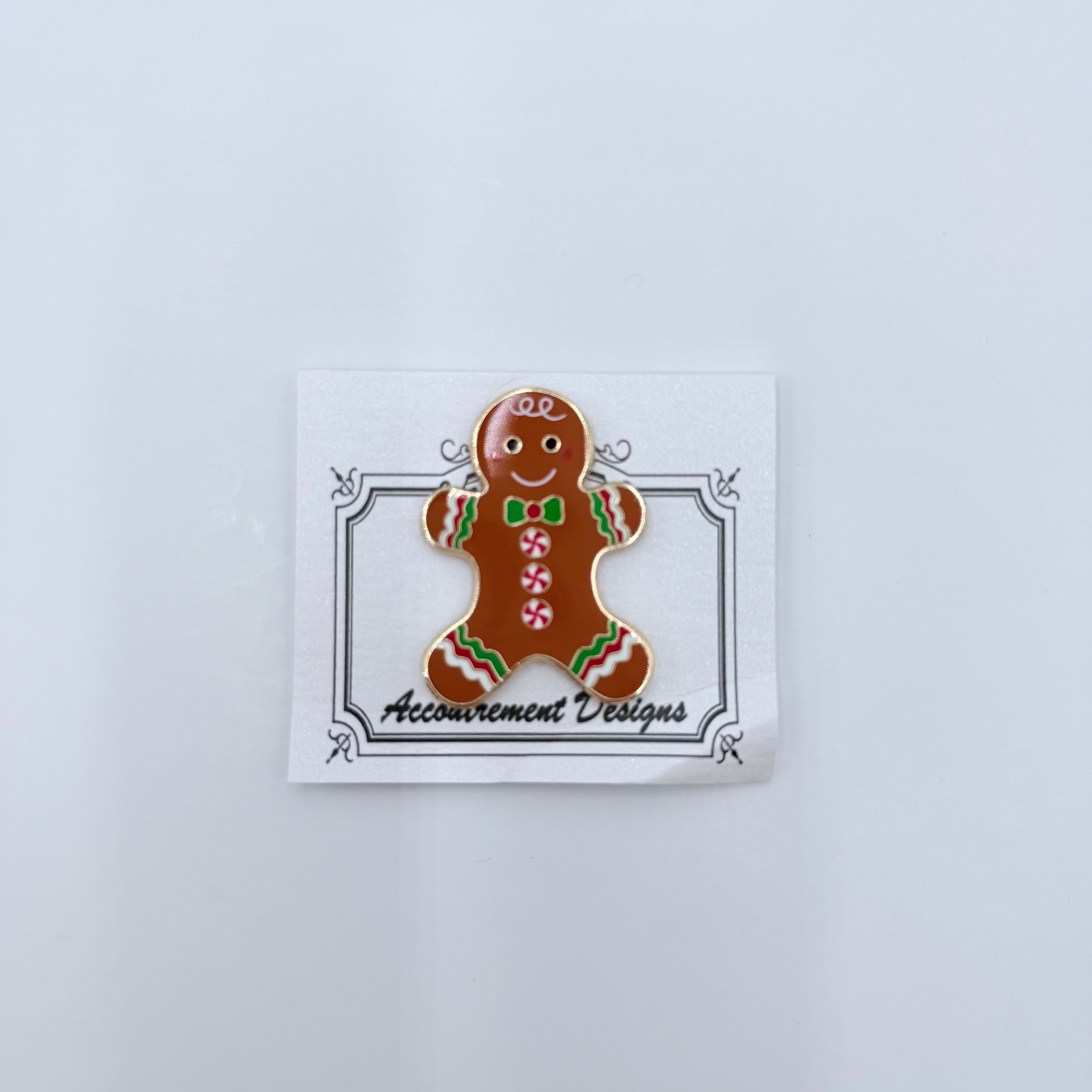 Gingerbread Man Needle Minder - KC Needlepoint