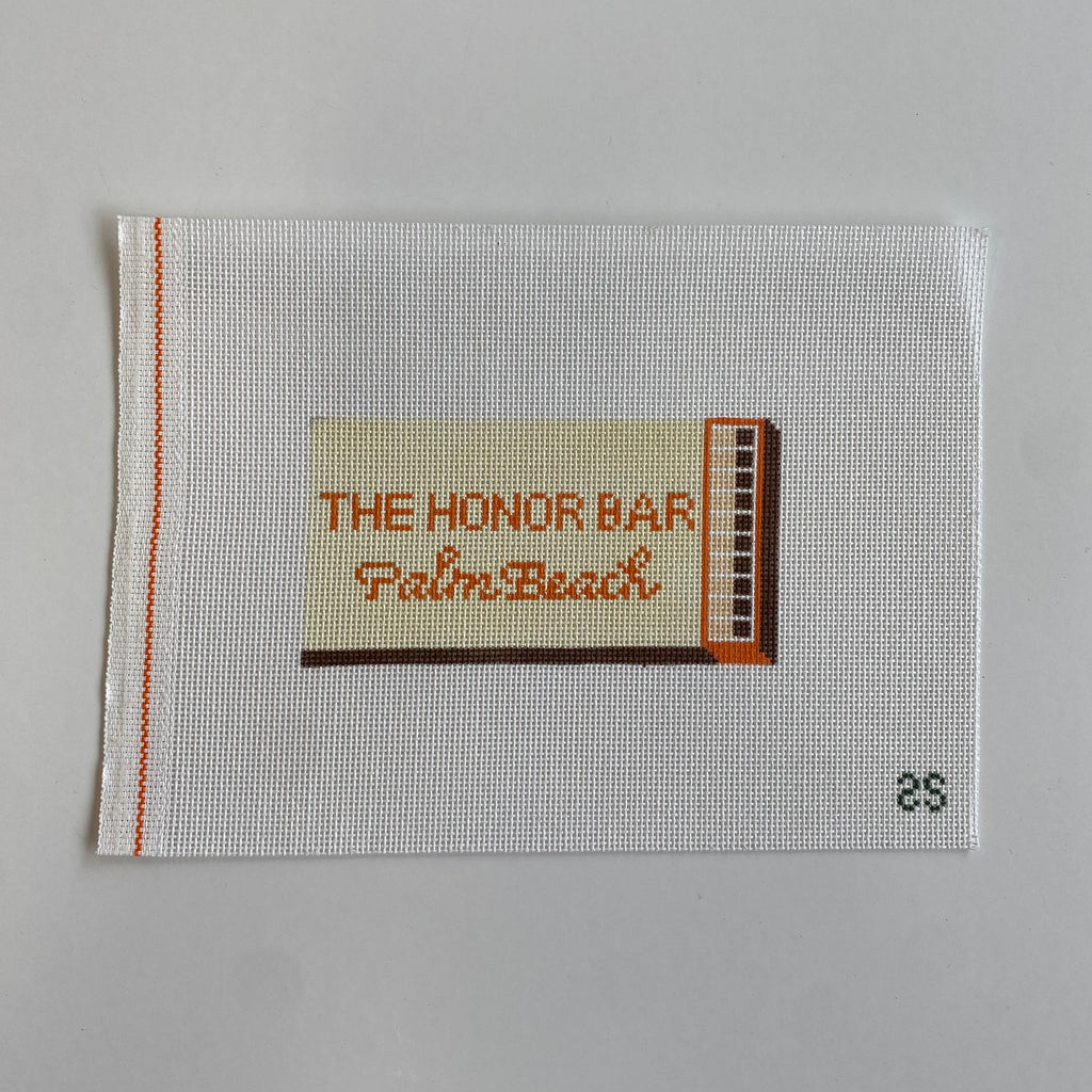 The Honor Bar Matchbook Canvas - KC Needlepoint