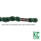DMC 3 Pearl Cotton 895 Very Light Hunter Green - KC Needlepoint