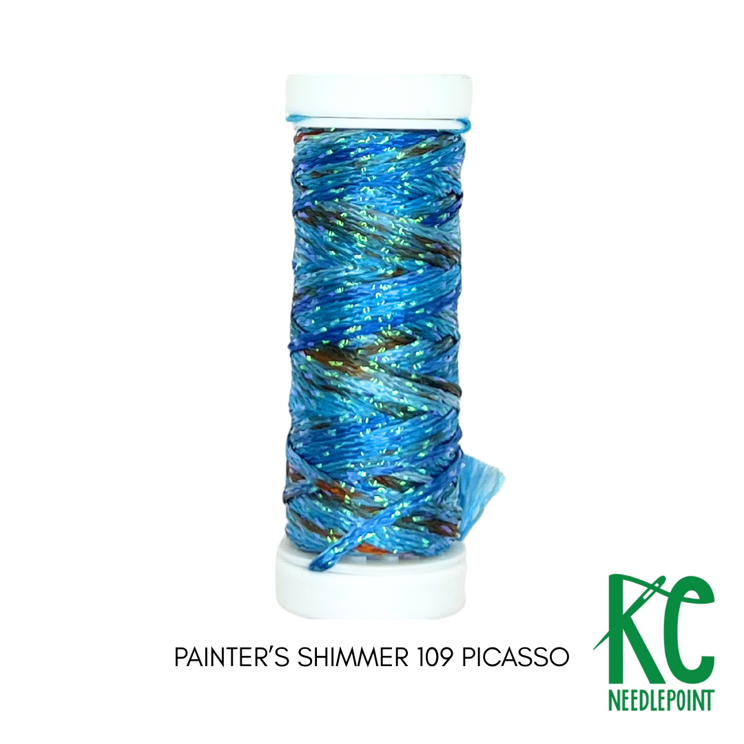 Painter's Shimmer 109 Picasso - KC Needlepoint