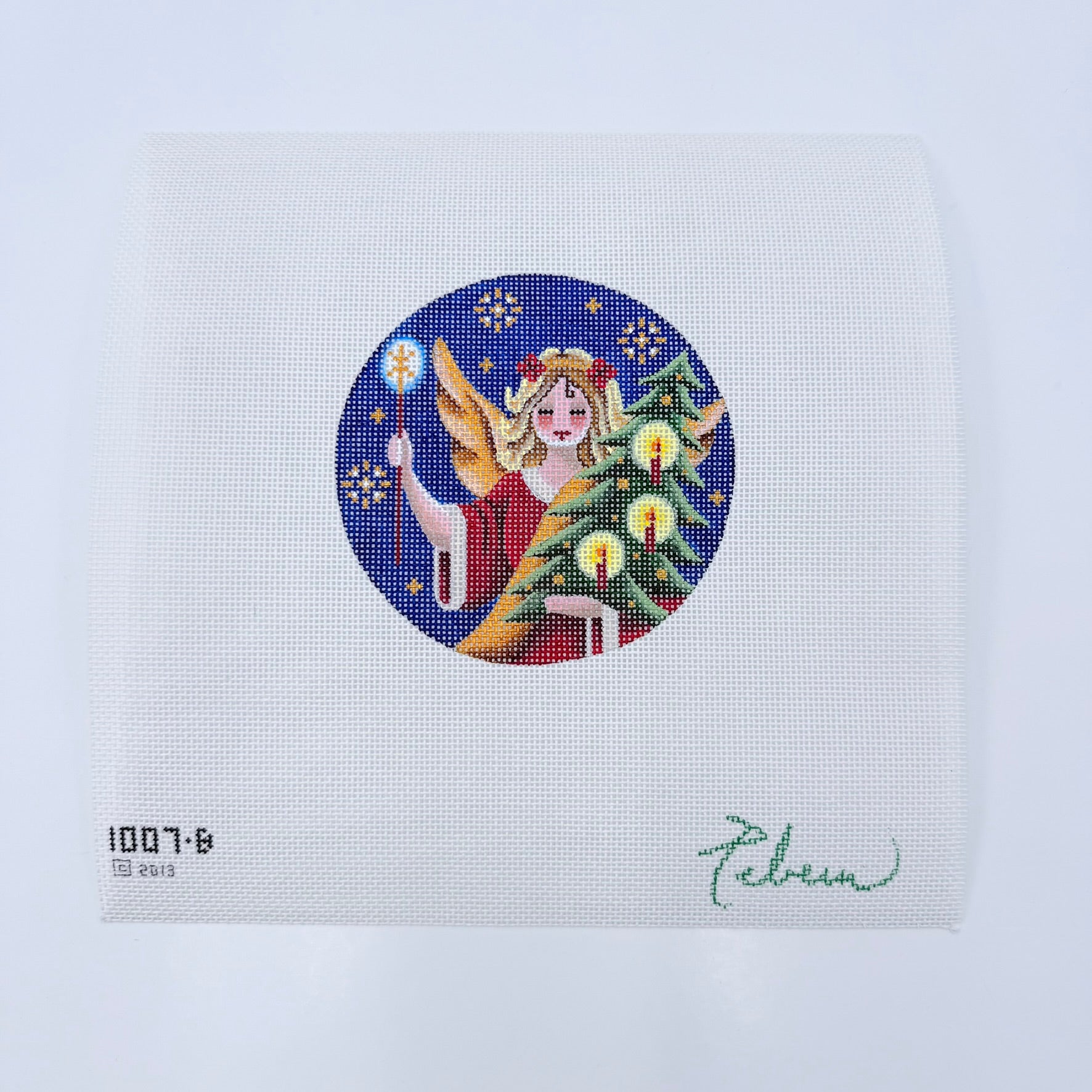 Christmas Angel Canvas - KC Needlepoint