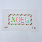 Noel with Ribbon Border Canvas - KC Needlepoint