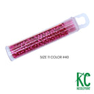 Size 11 Seed Beads 40 Gala Pink - KC Needlepoint