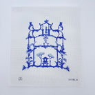 Garden Folly Blue Needlepoint Canvas - KC Needlepoint