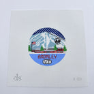 BromleyTravel Round Needlepoint Canvas - KC Needlepoint