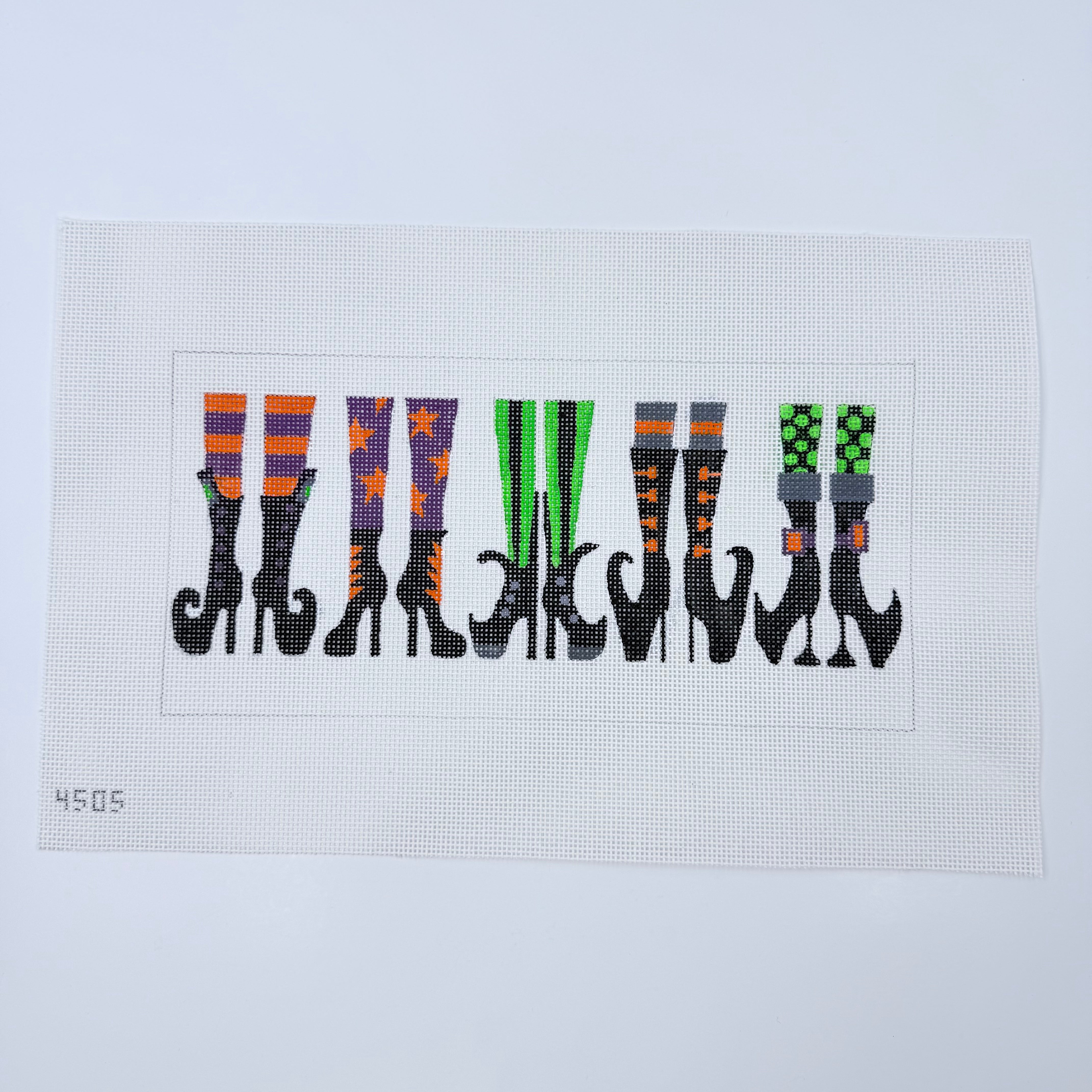 Witch Boots Canvas - KC Needlepoint