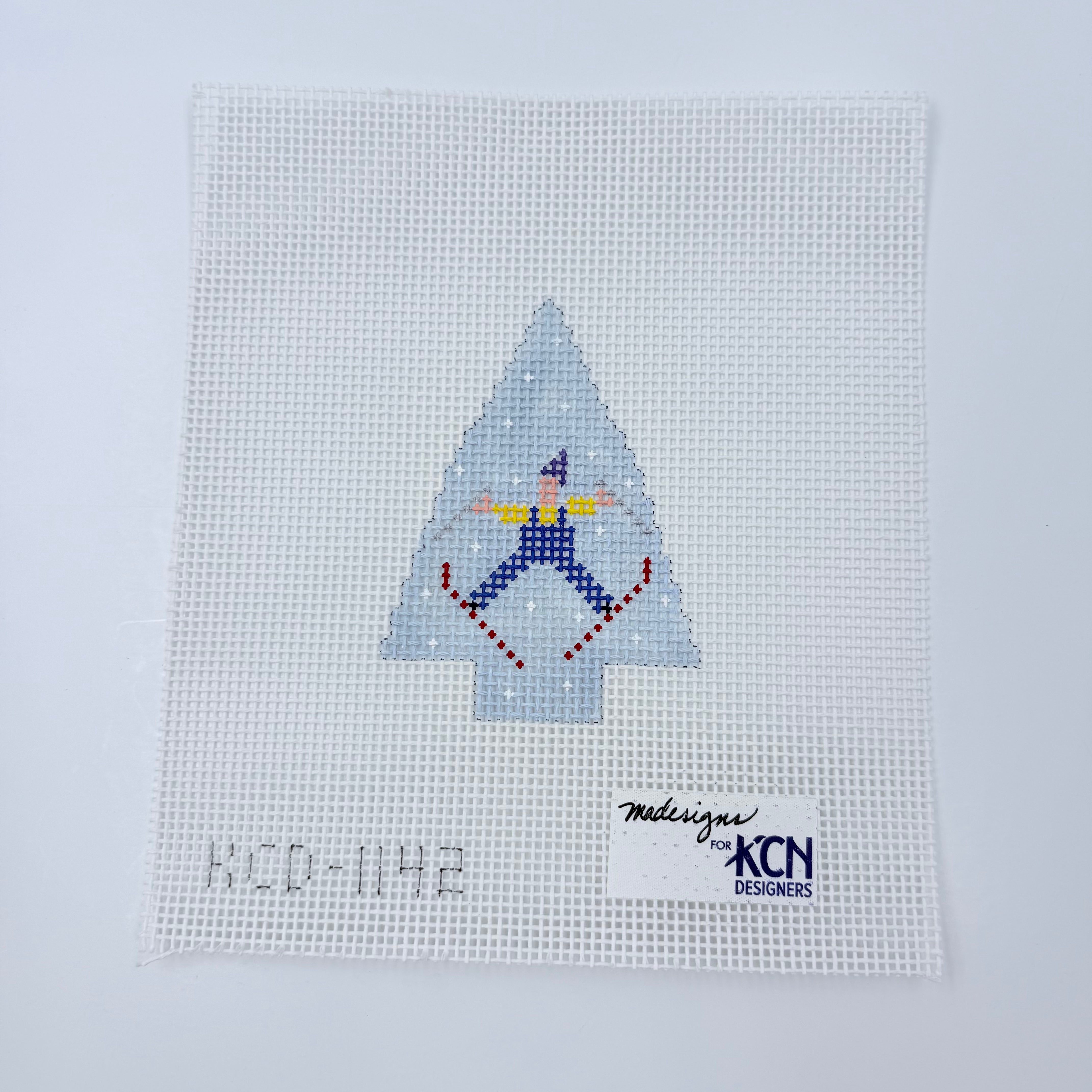 Ski Jumper Tree Canvas - KC Needlepoint