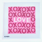 XOXO Pattern Needlepoint Canvas - KC Needlepoint
