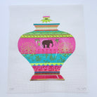 Elephant Urn Canvas - KC Needlepoint