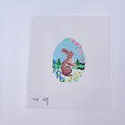 Rabbit in Flowers Egg Canvas - KC Needlepoint