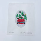 Dog in Red Car Canvas - KC Needlepoint