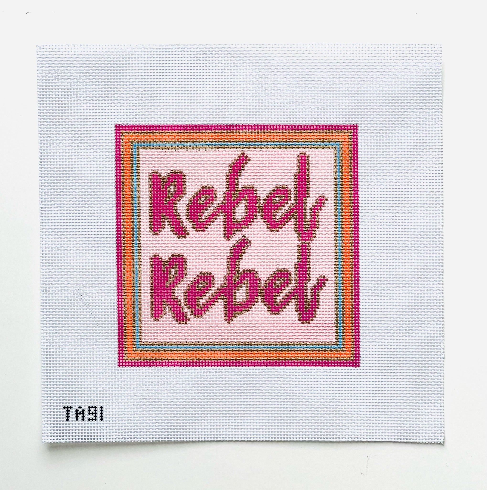 Rebel Rebel Needlepoint Canvas - KC Needlepoint