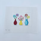 Flower Vases Canvas - KC Needlepoint