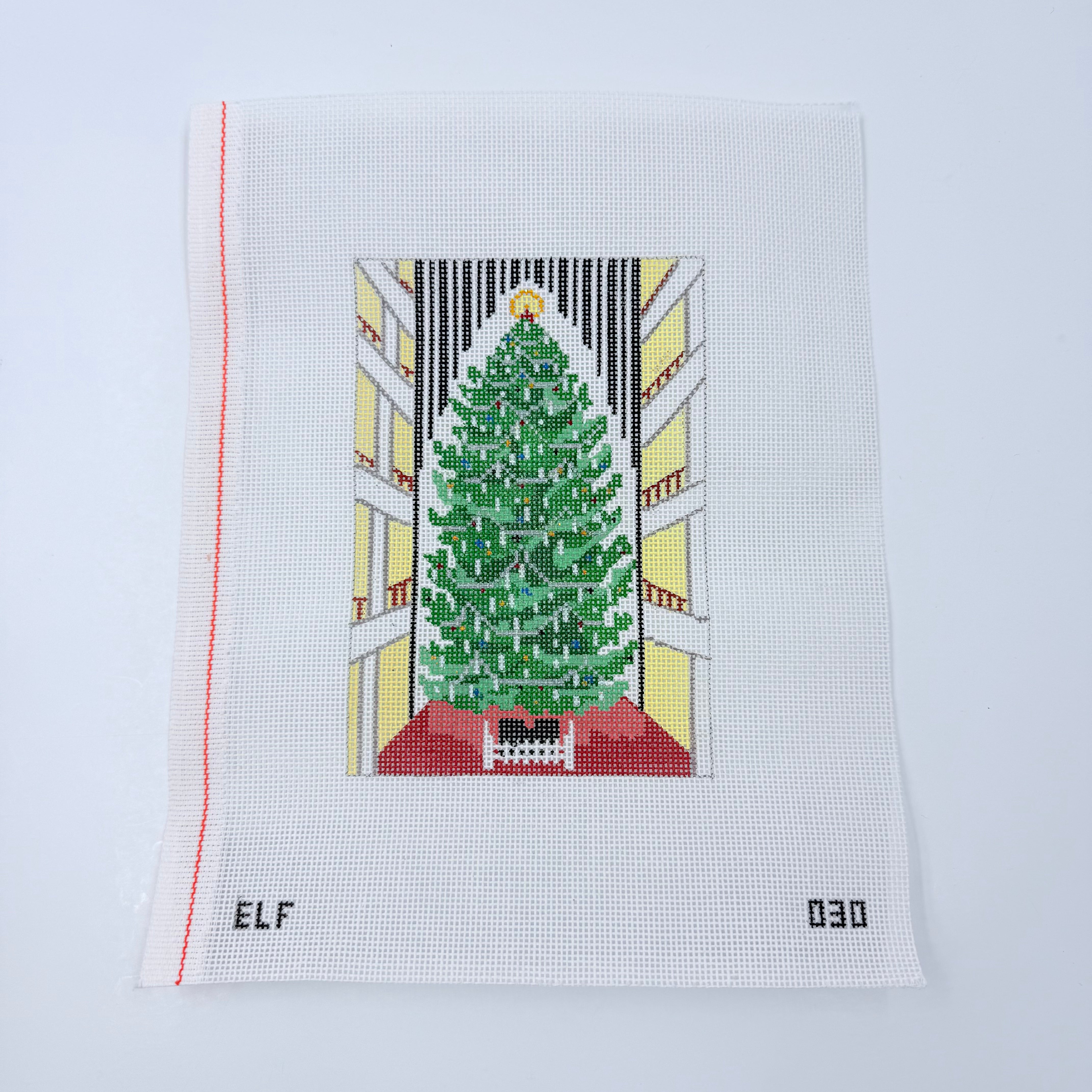 3D Christmas Tree Canvas - KC Needlepoint