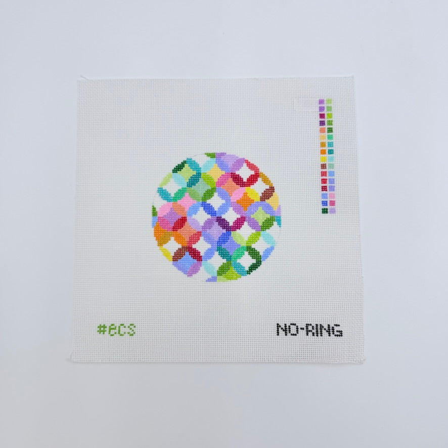 Quilt Ring Round Canvas - KC Needlepoint