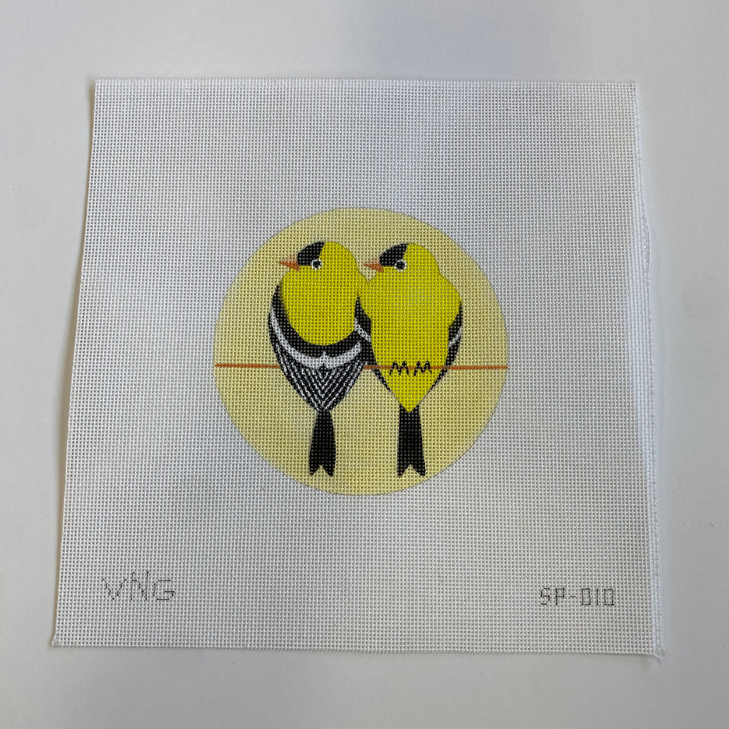 Goldfinches Canvas - KC Needlepoint