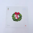 Holiday Wreath Canvas - KC Needlepoint