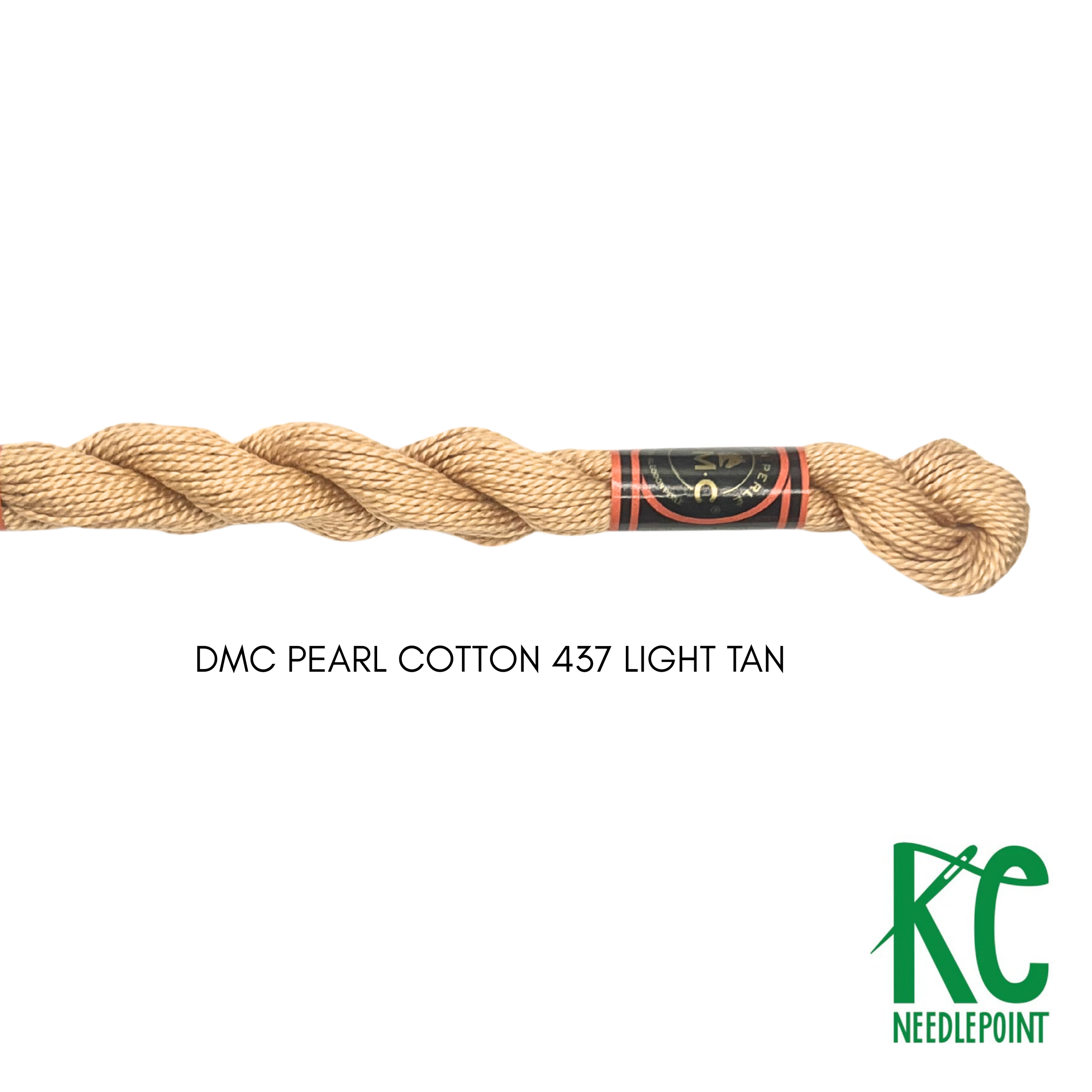 DMC 5 Pearl Cotton 437 Light Tan - KC Needlepoint