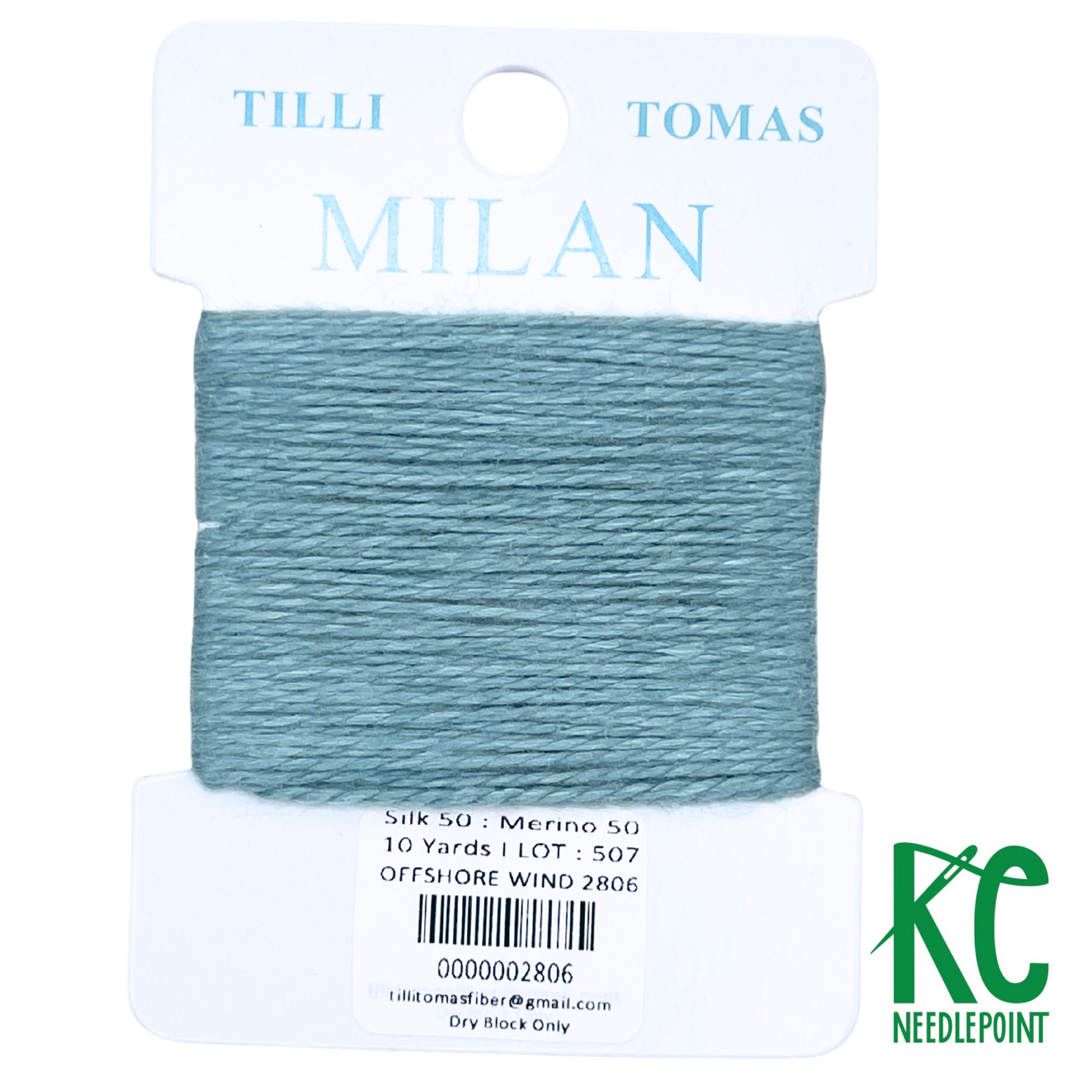 Milan Card 2806 Offshore Wind - KC Needlepoint