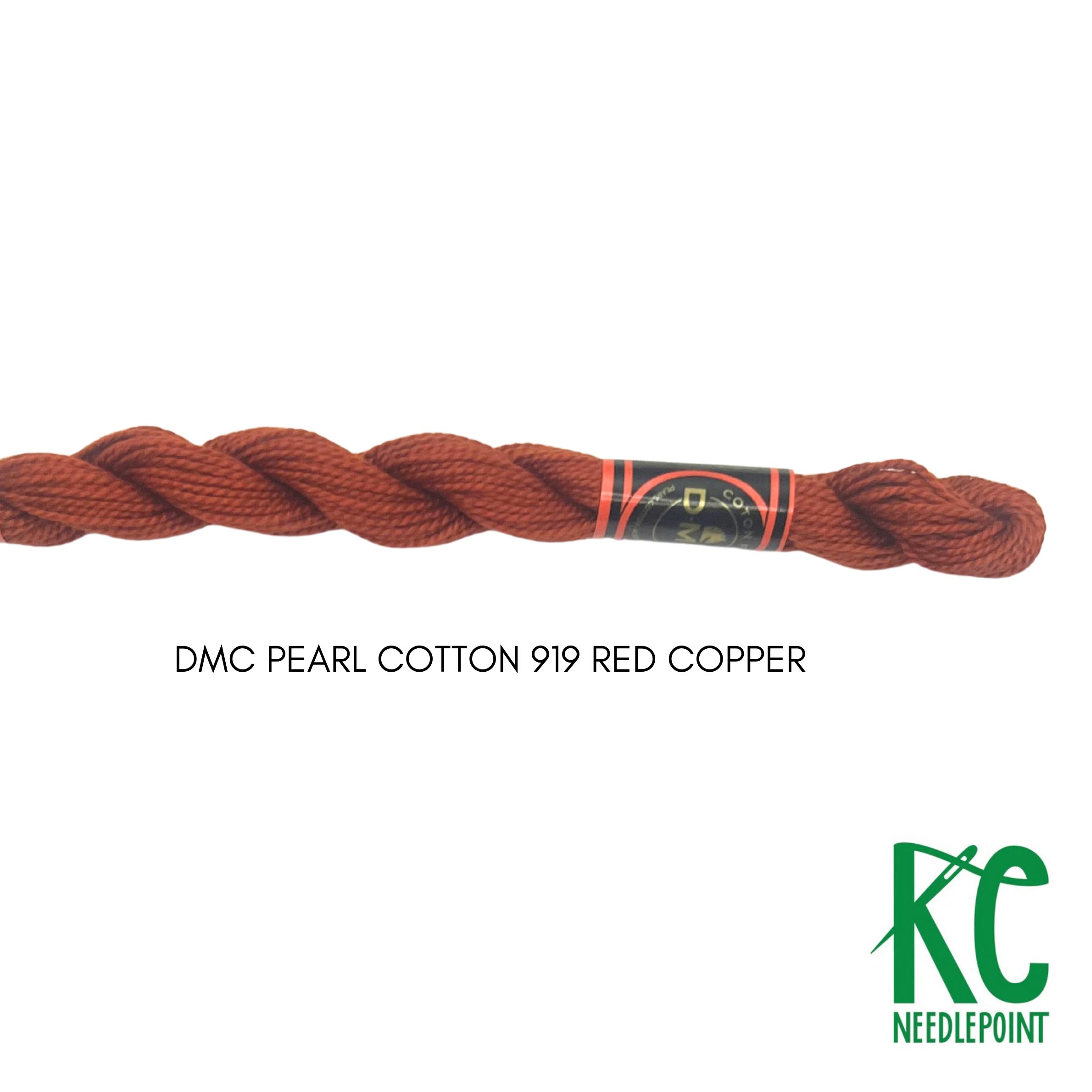 DMC 3 Pearl Cotton 919</br>Red Copper - KC Needlepoint