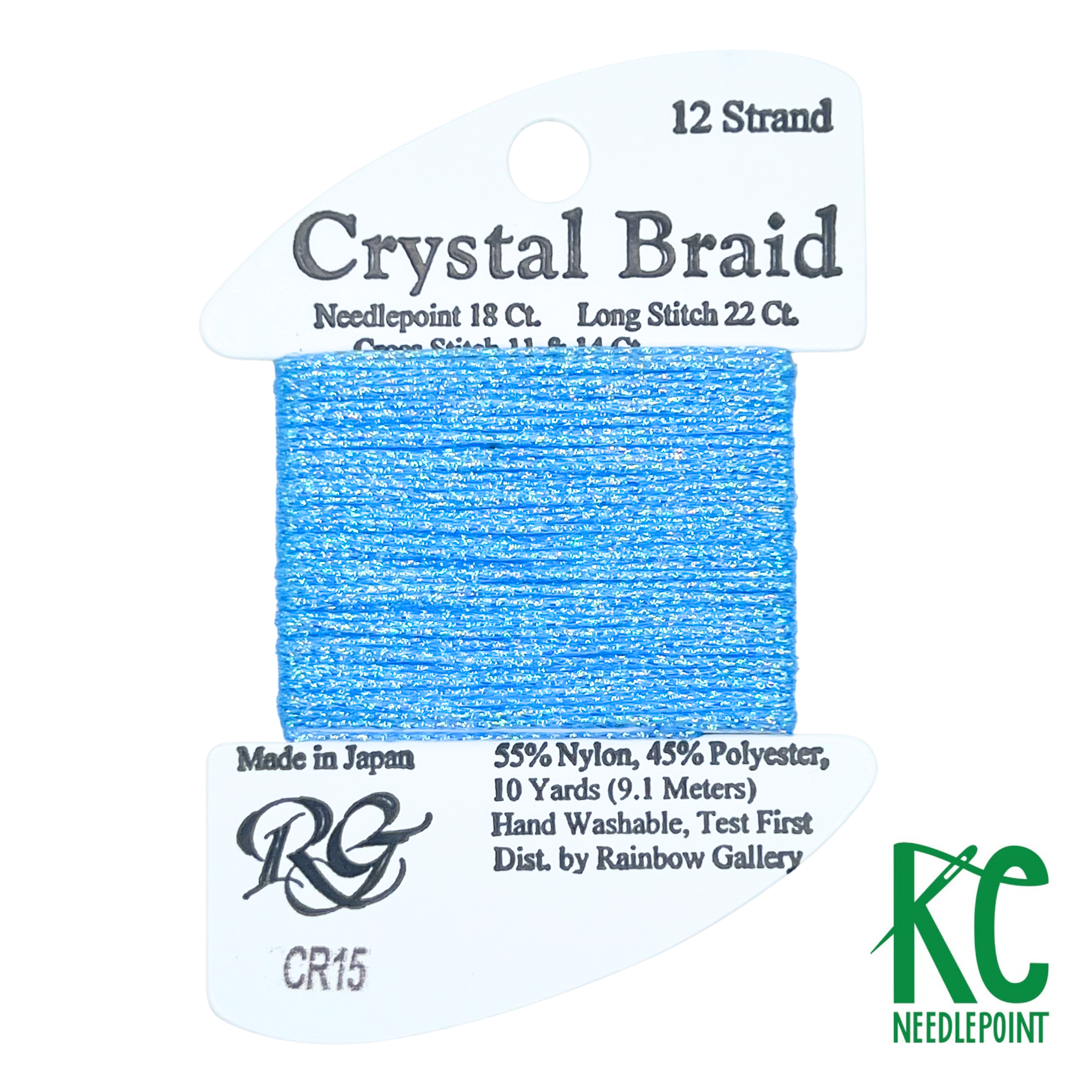 Crystal Braid CR15 Blue Pearl - KC Needlepoint