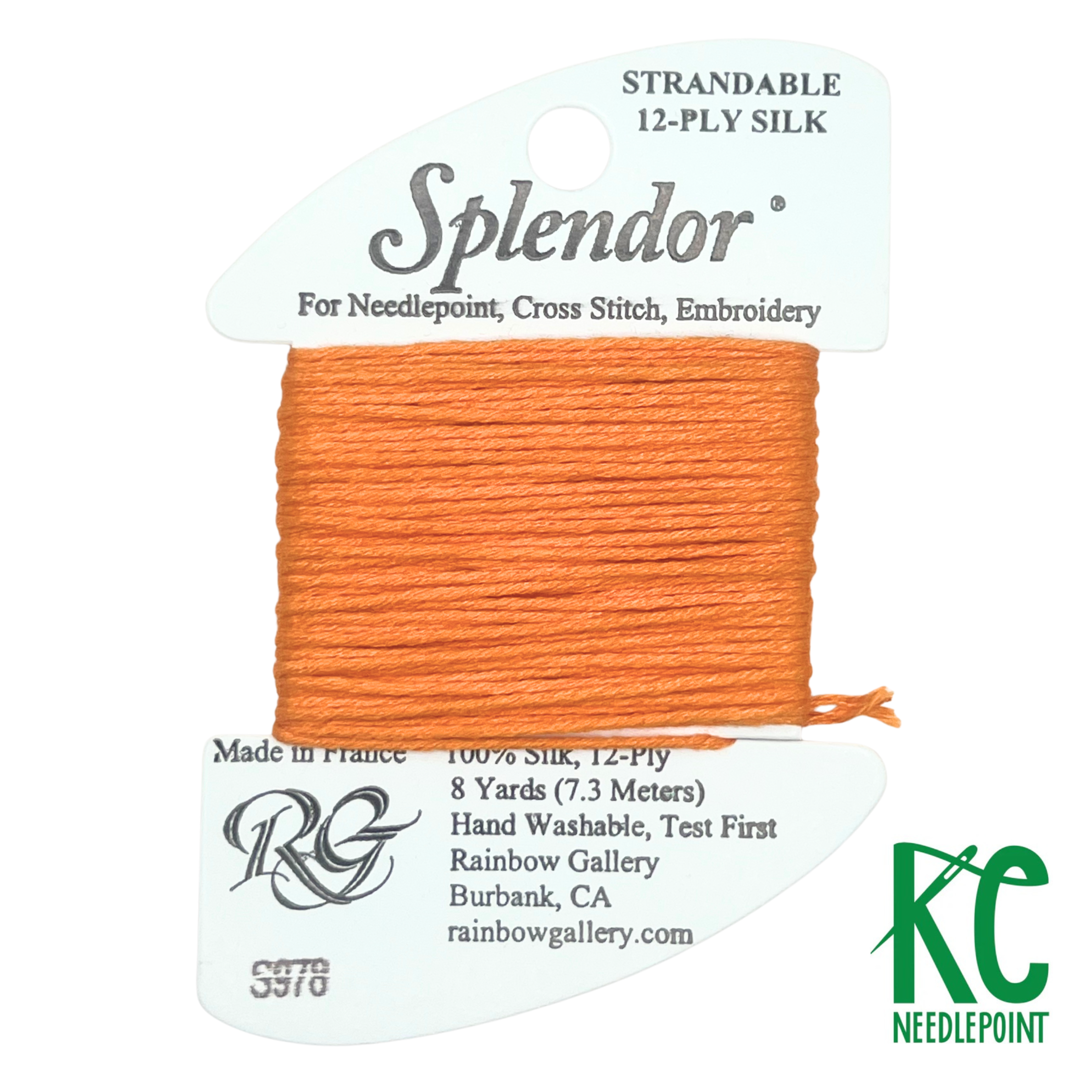 Splendor S978  Bright Pumpkin - KC Needlepoint
