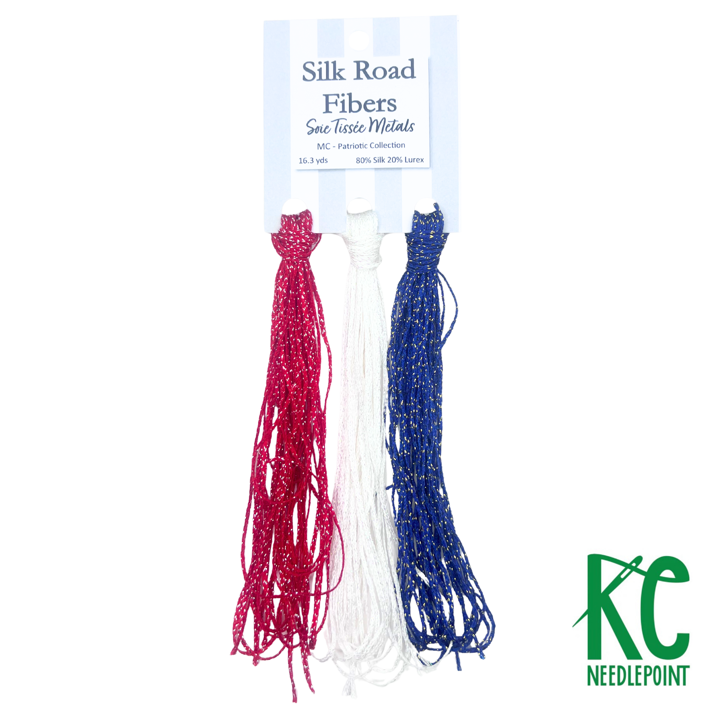 Soie Tissée Metals MC8101 Patriotic - KC Needlepoint