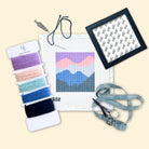 Moody Mountains Coaster Kit - KC Needlepoint