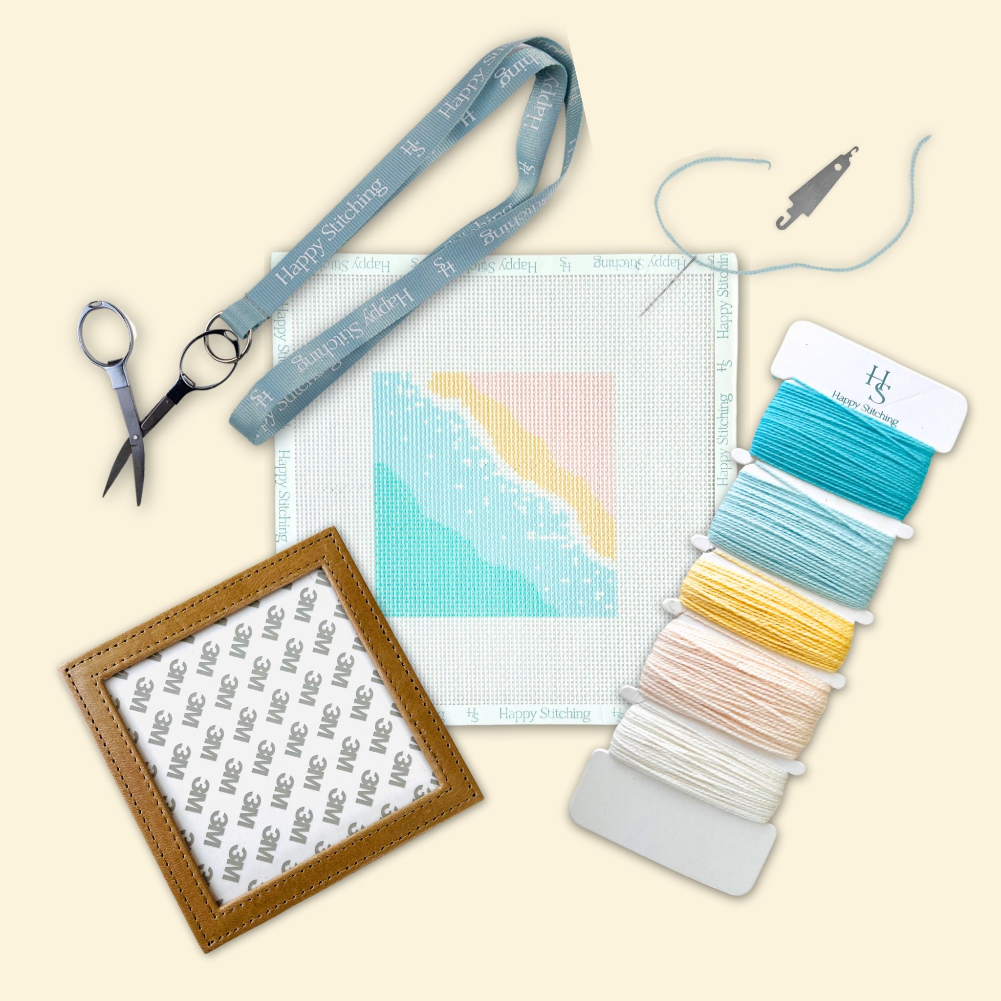 On The Surf Coaster Kit - KC Needlepoint