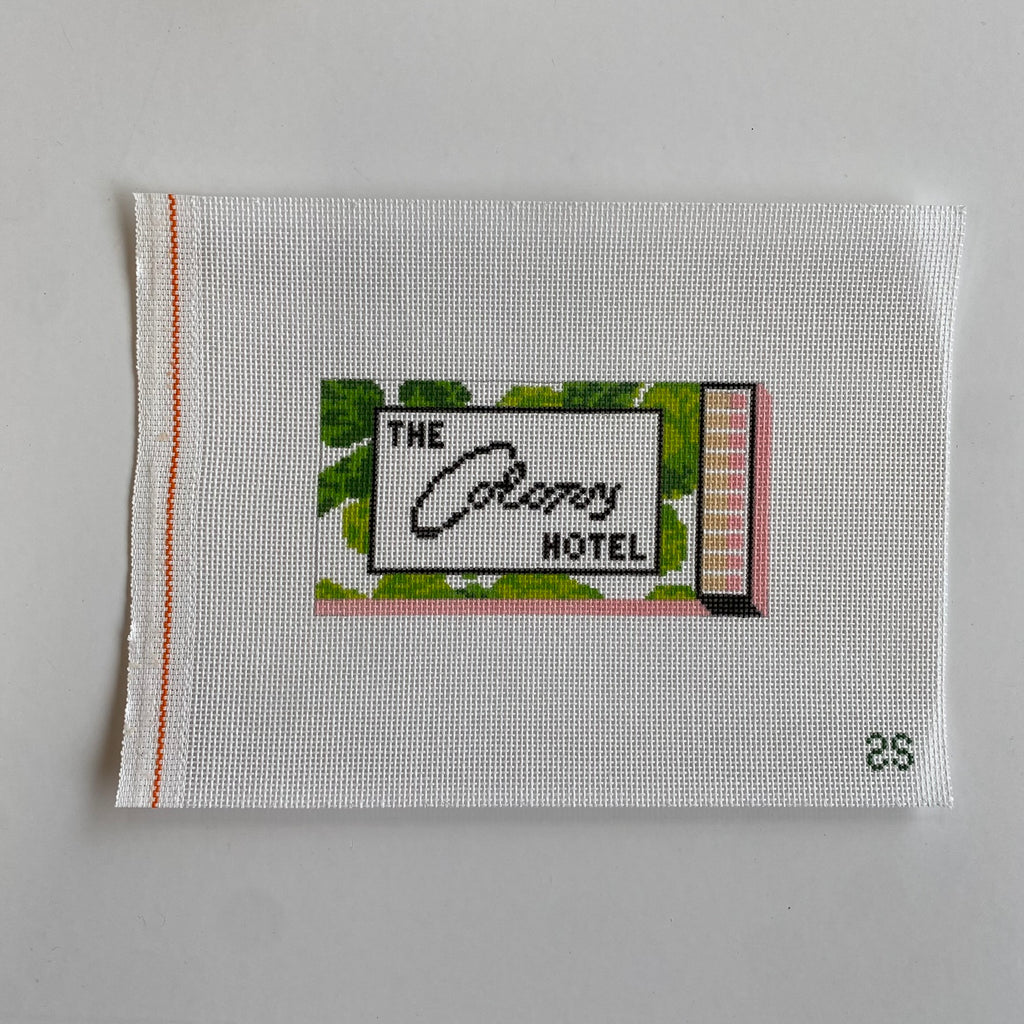 The Colony Hotel Matchbook Canvas
