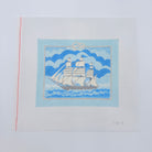 Nantucket Whaler with Rope Border Canvas - KC Needlepoint