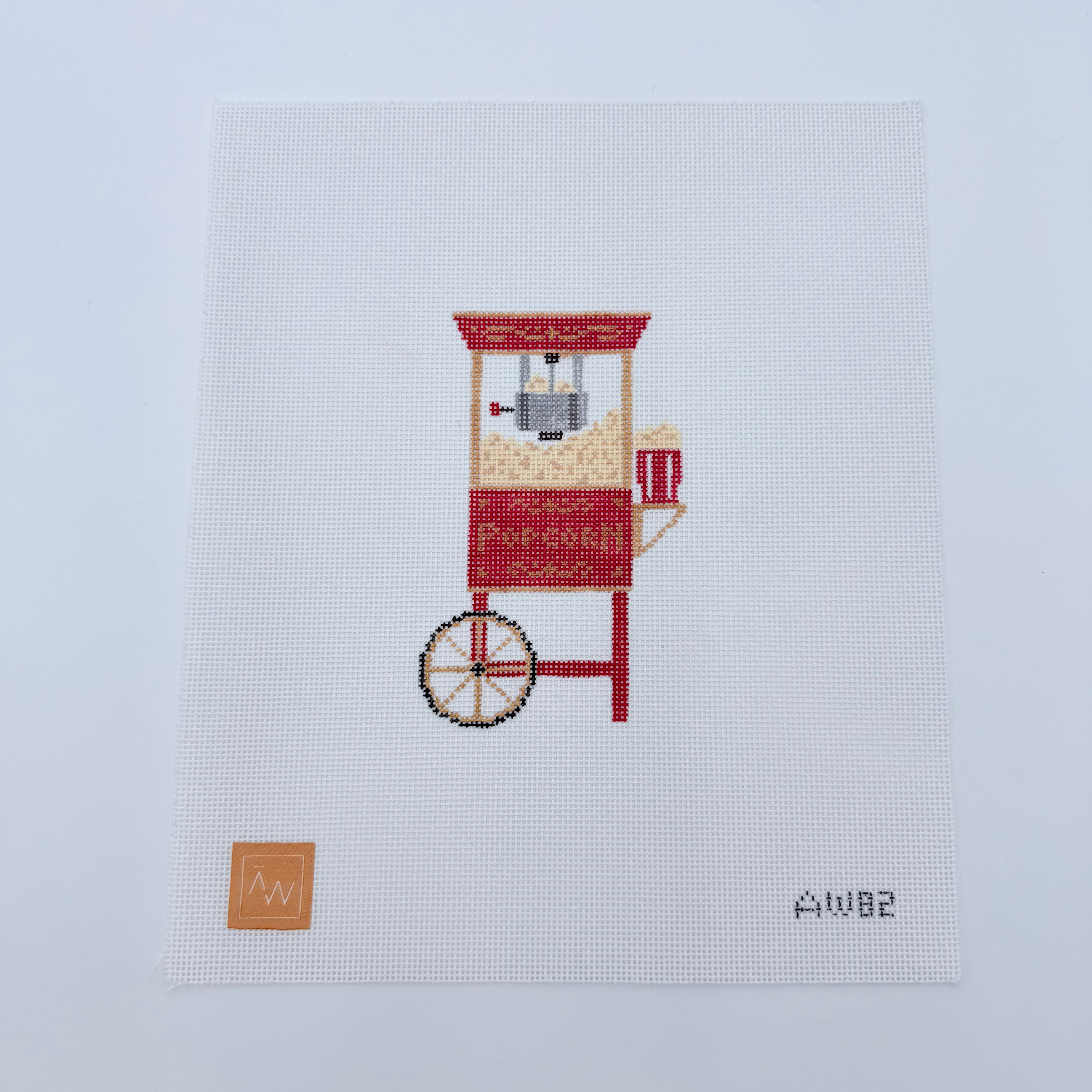 Popcorn Cart Canvas - KC Needlepoint