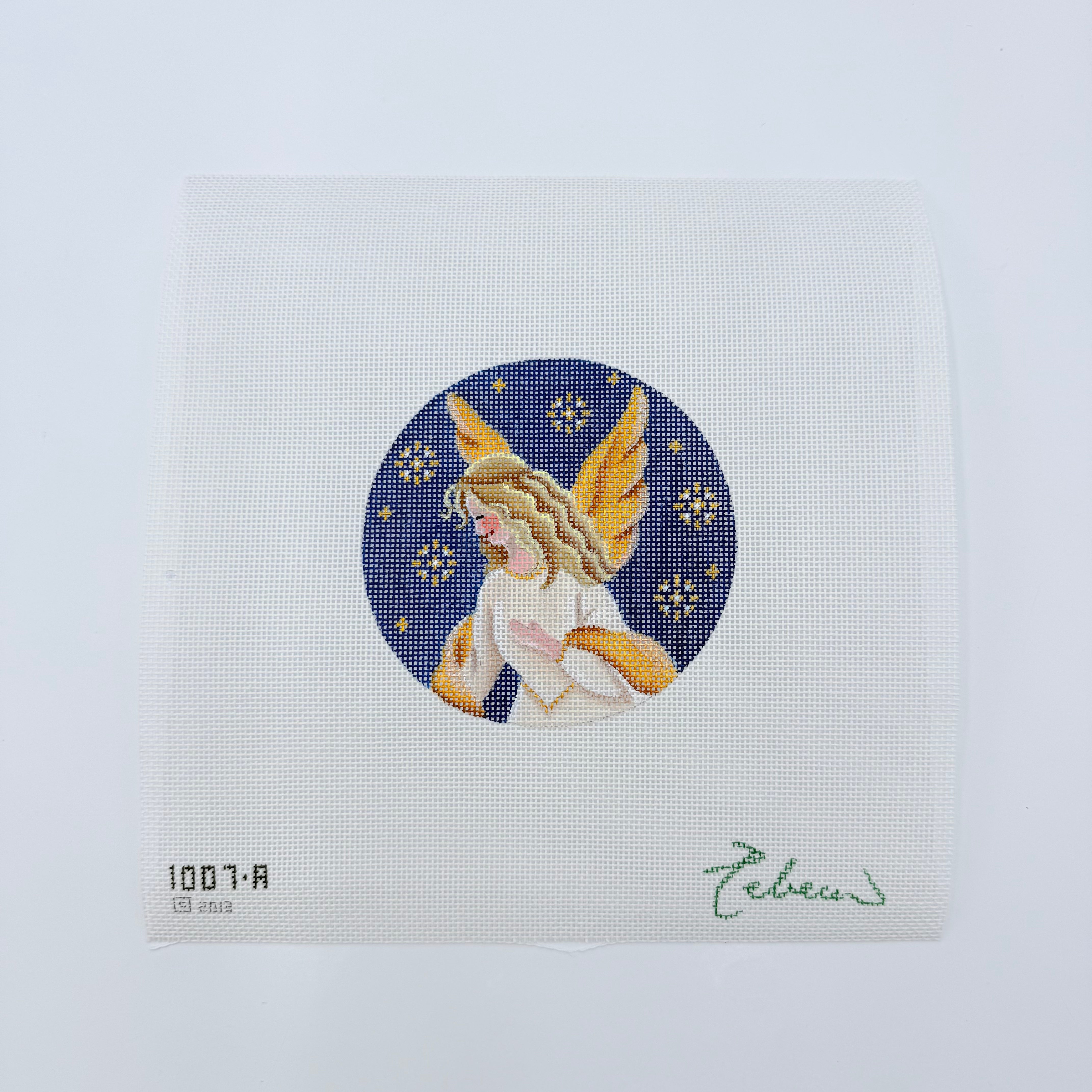 Golden Angel Canvas - KC Needlepoint