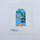 Montego Bay Vintage Travel Tag Canvas - KC Needlepoint