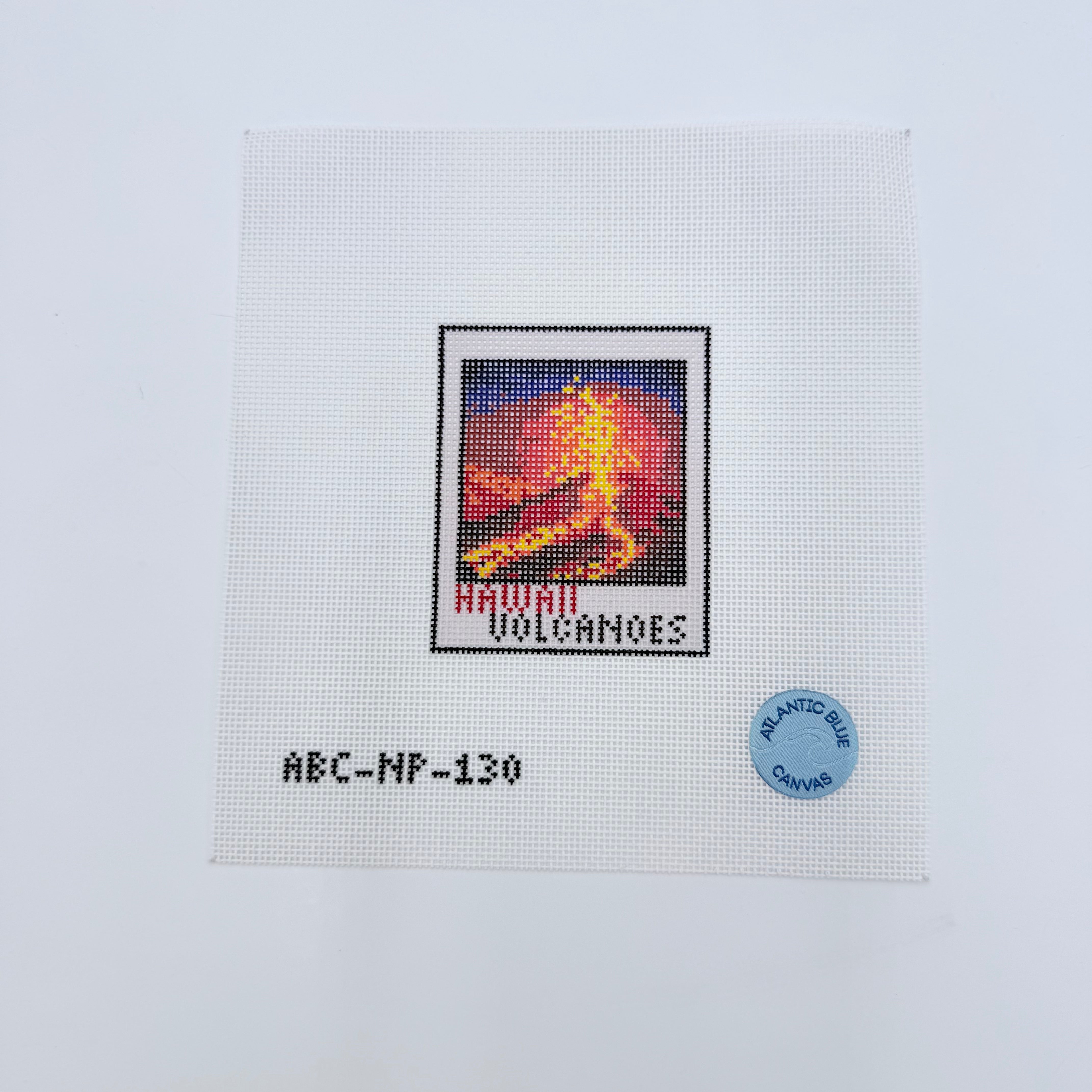 Hawaii Volcanoes Canvas - KC Needlepoint