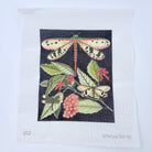 Dragonflies and Berries Needlepoint Canvas - KC Needlepoint