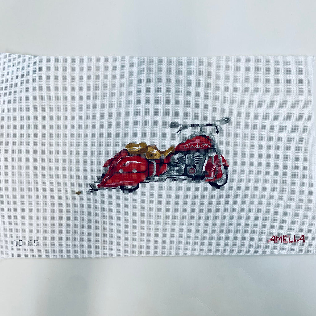 Indian Motorcycle Canvas - KC Needlepoint