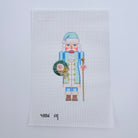 Blue Santa Nutcracker Canvas - KC Needlepoint