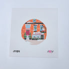 Winter Book Shop Canvas - KC Needlepoint