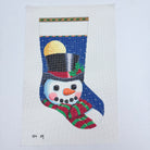Frosty with Moon Stocking Canvas - KC Needlepoint