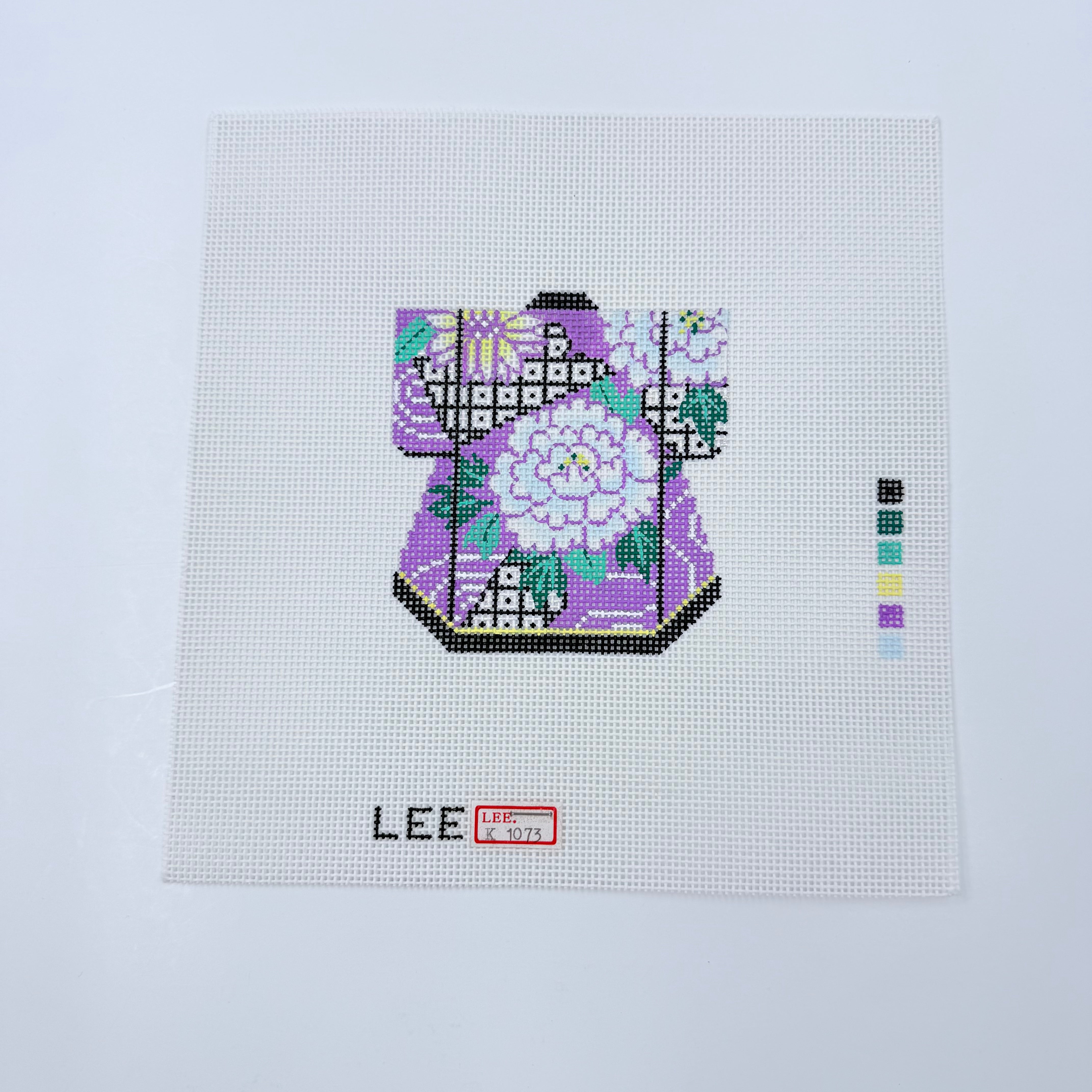 Lavender Kimono Canvas - KC Needlepoint