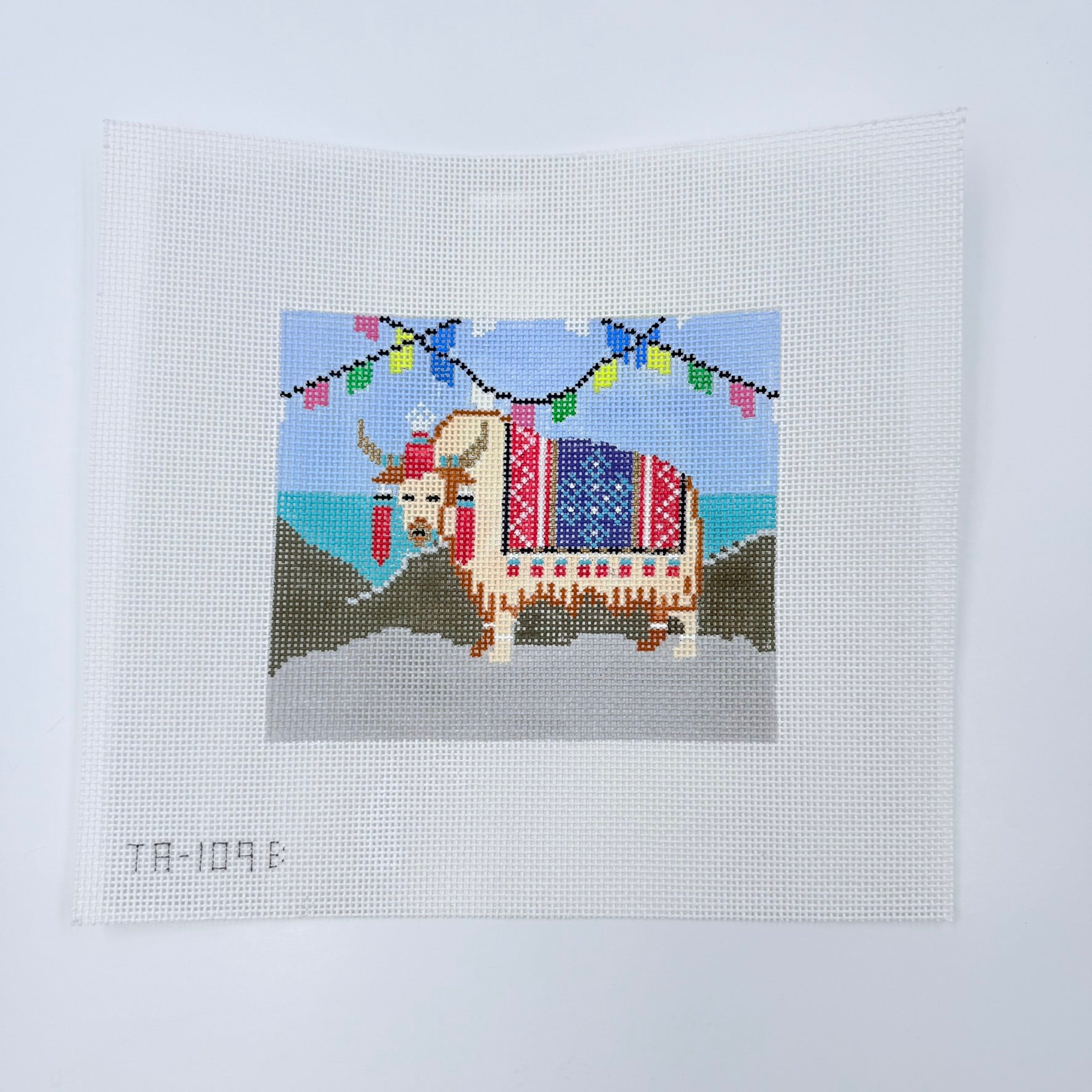 Yeshi the Yak Needlepoint Canvas - KC Needlepoint