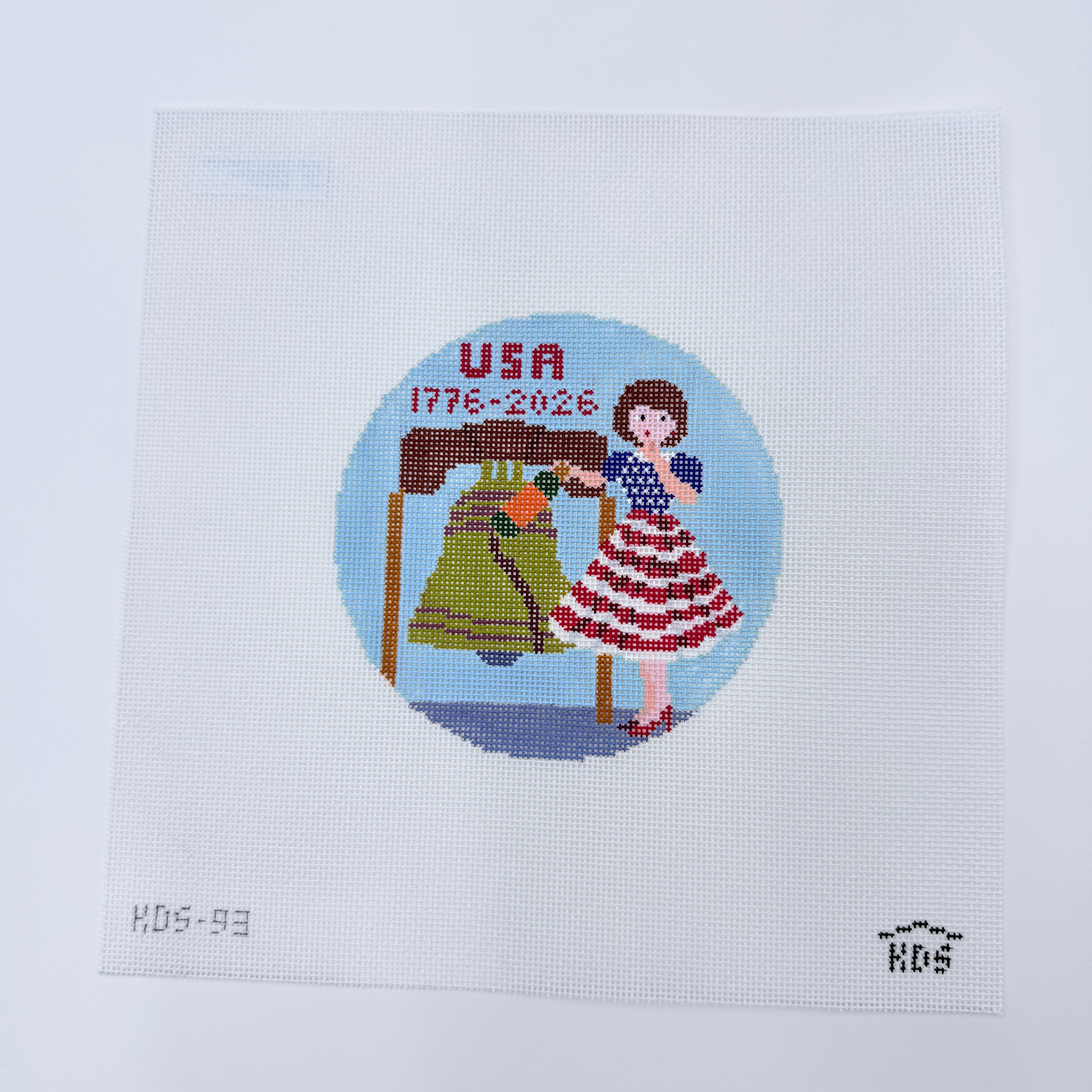 Betty Loves Liberty Canvas - KC Needlepoint