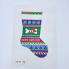 Bold Stripe Dog Stocking Canvas - KC Needlepoint