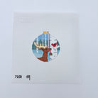 Cardinal Gift Round Canvas - KC Needlepoint