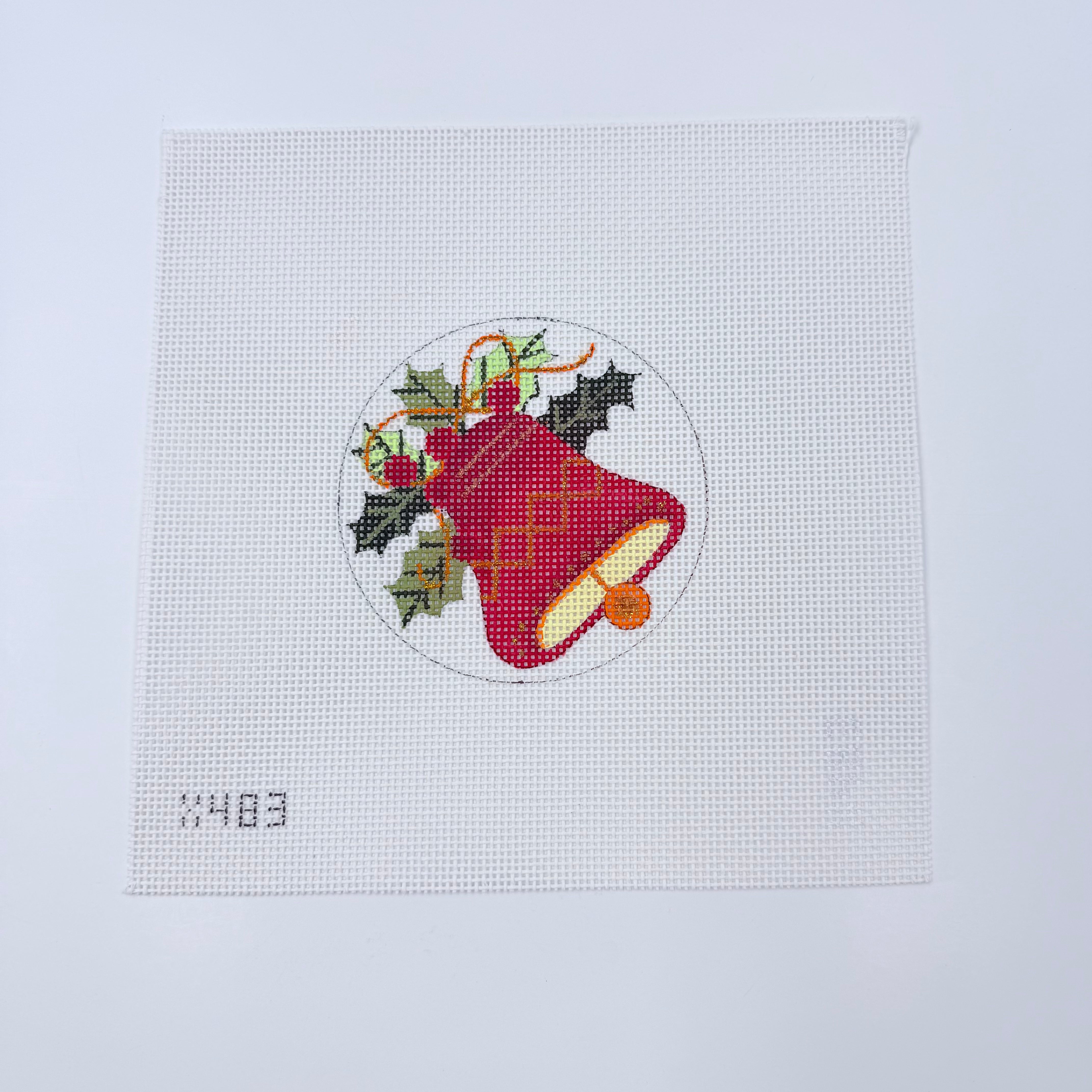 Holiday Bell Canvas - KC Needlepoint