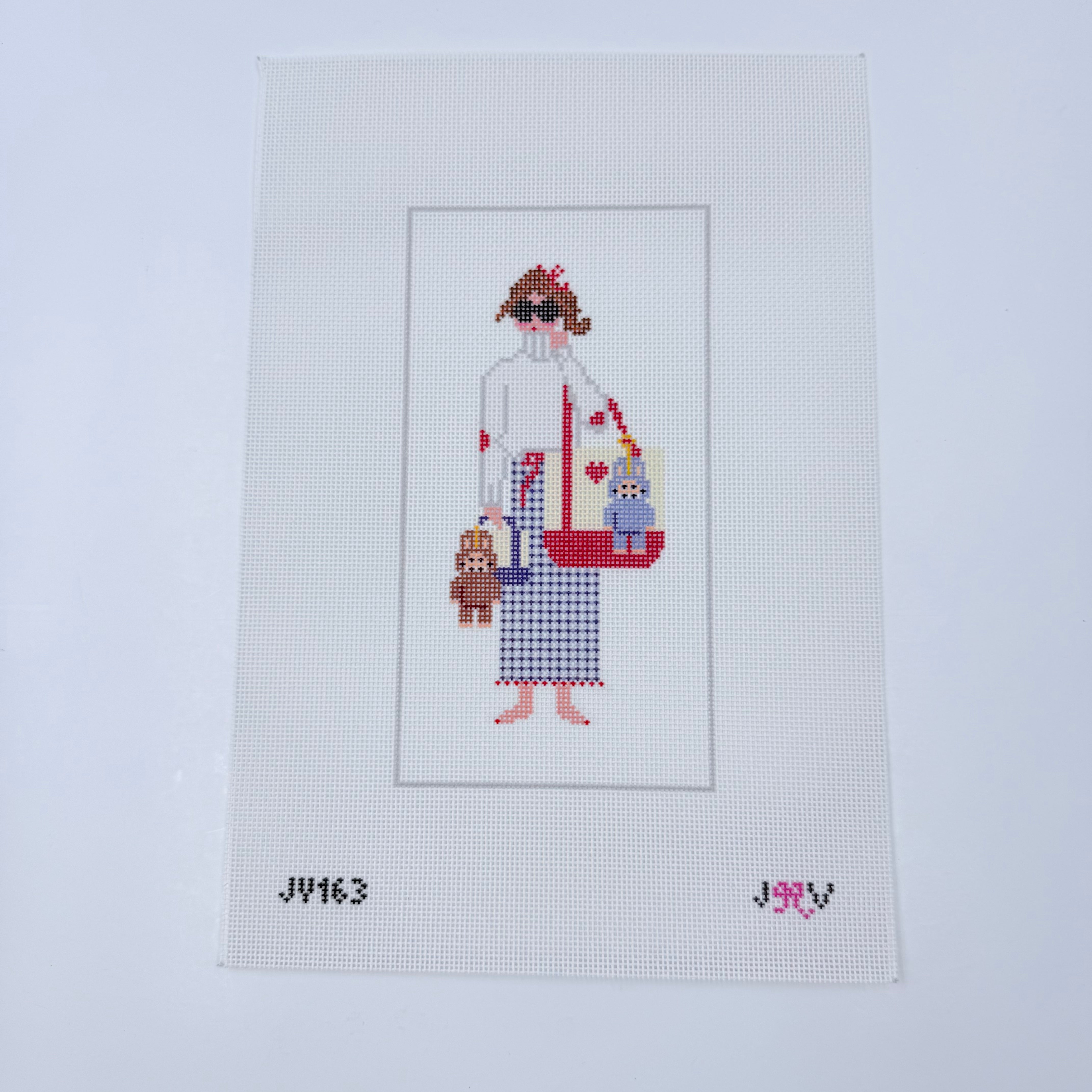 Labubu Girl Summer Canvas - KC Needlepoint