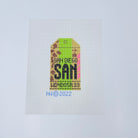 San Diego Vintage Travel Tag Canvas - KC Needlepoint