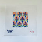 Peacock Feathers Square Canvas - KC Needlepoint