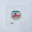 Patriotic Wagon Canvas - KC Needlepoint
